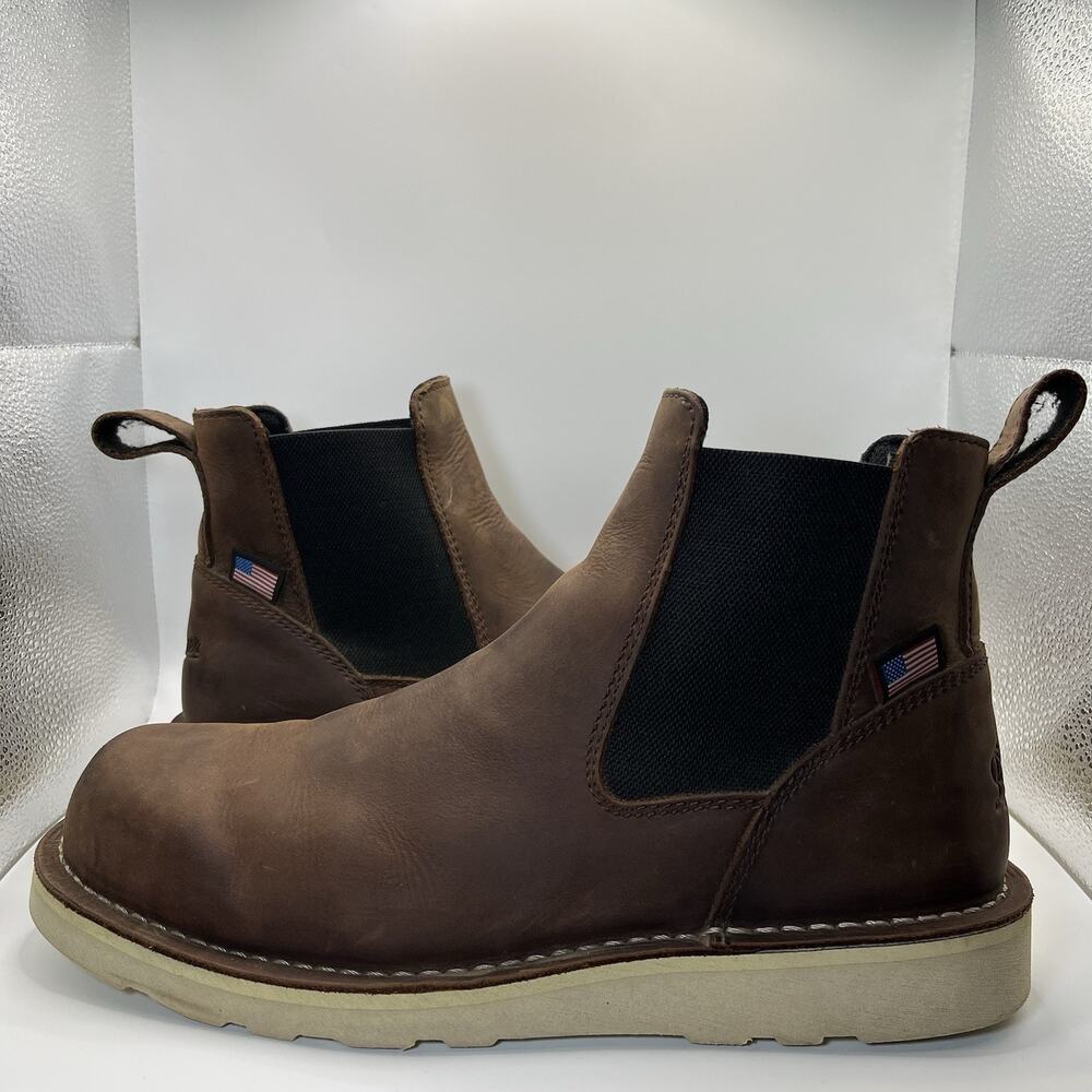 Danner Bull Run Chelsea Boots Men's 11.5 D Brown Wedge 15481 Made in USA EH EUC